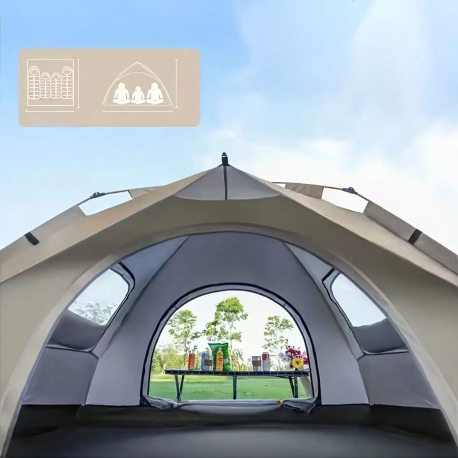 Outdoor Adventure Vacations For Families - Automatyczny namiot kempingowy, odporny na wiatr,