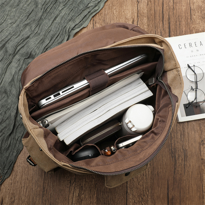 Retro męska torba płócienna na – Outdoor Adventure Backpack recenzja i cena